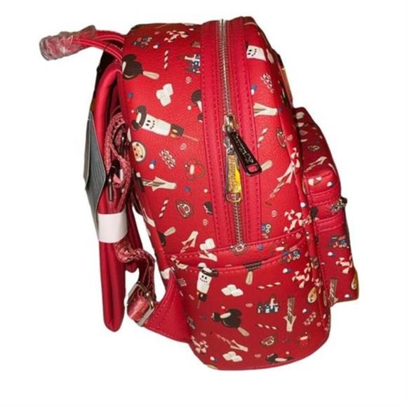 2021 Disney Parks Christmas Loungefly Happy Holidays Snacks Treats Backpack